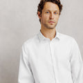 Chemise sans repassage regular en coton rayée - 1