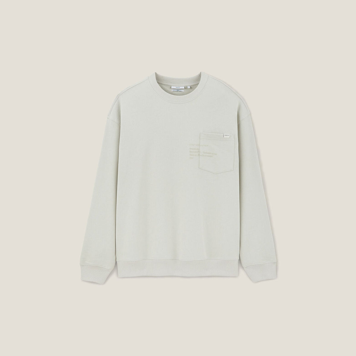 Sweat col rond poche et animation - 1