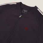 Sweat zippé avec bandes manches - 2