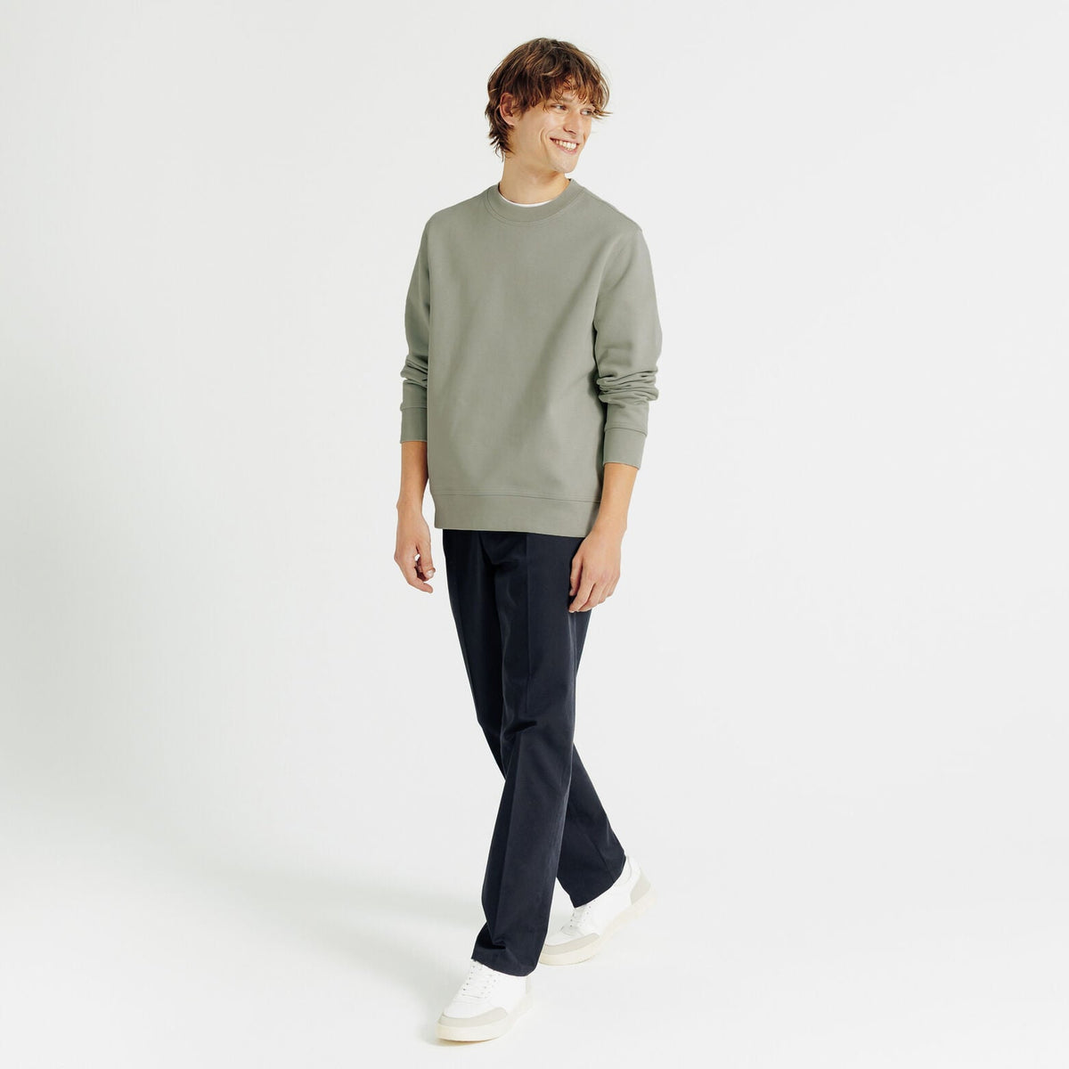 Sweat col rond uni  le parfait by JULES  - 2