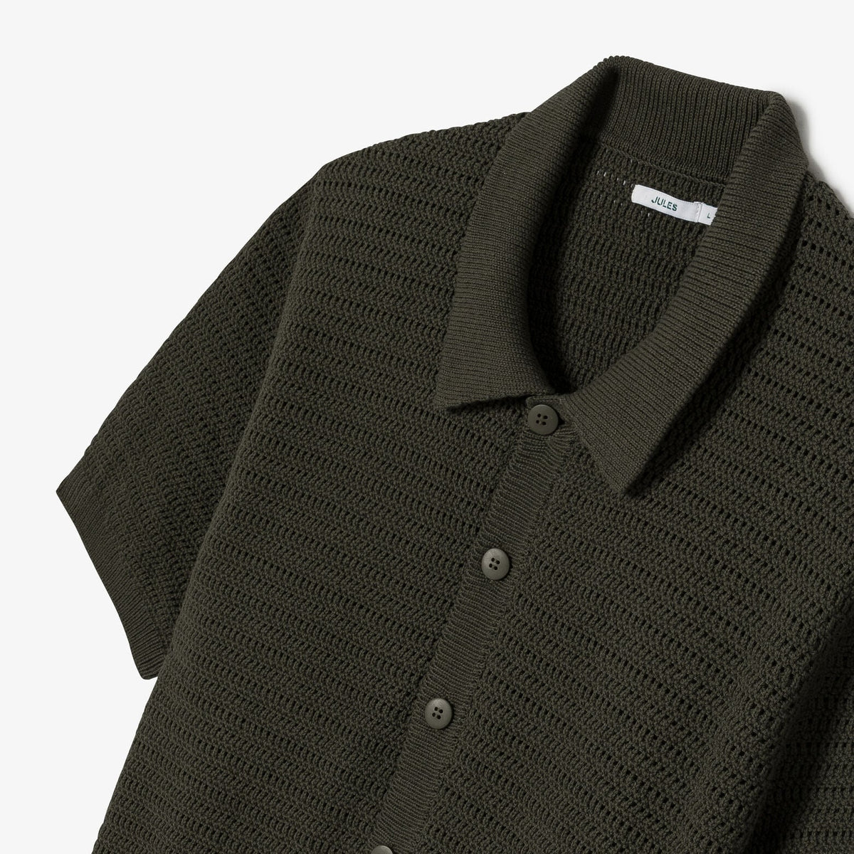 Chemise en maille jeux de points ouverts - 2
