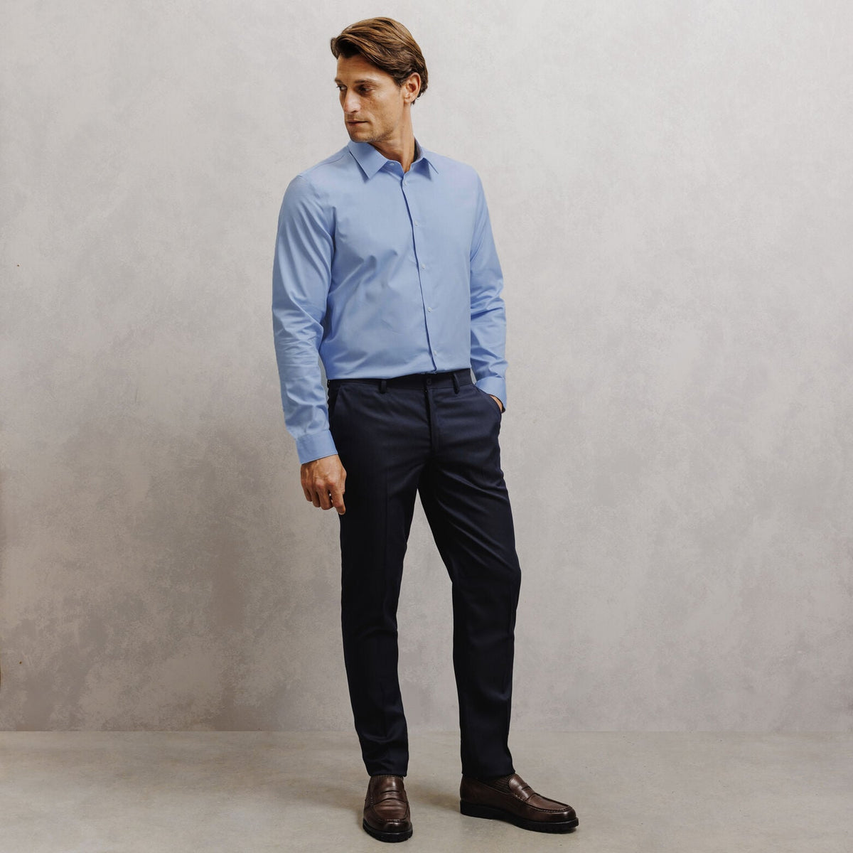 Chemise sans repassage en coton regular - 2
