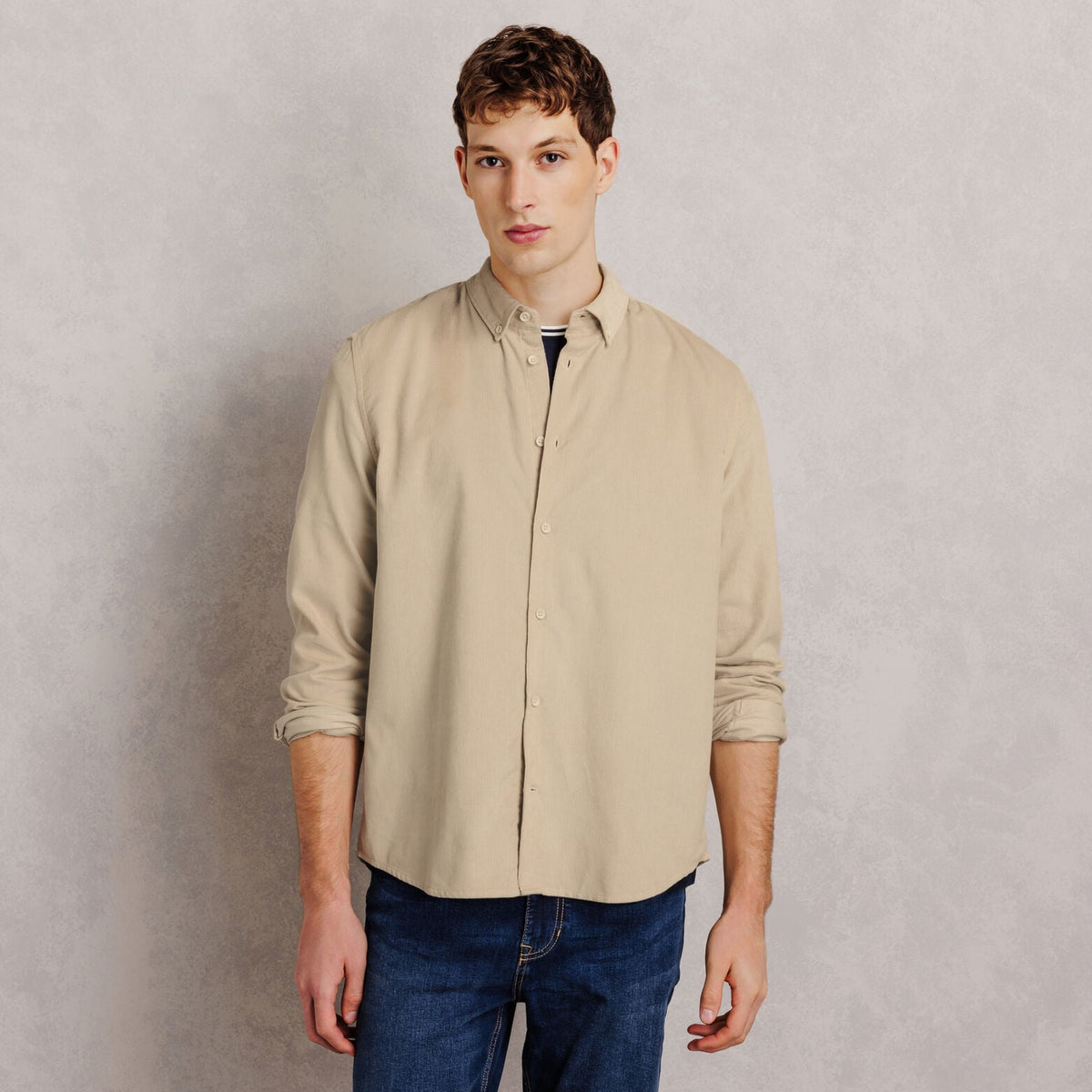 Chemise en velours regular - 1