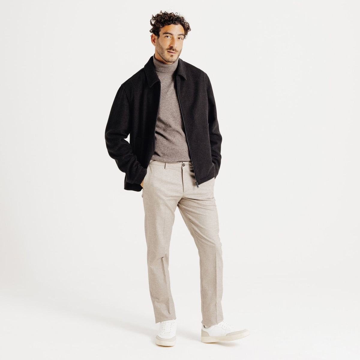 Blouson col chemise zippé - 2
