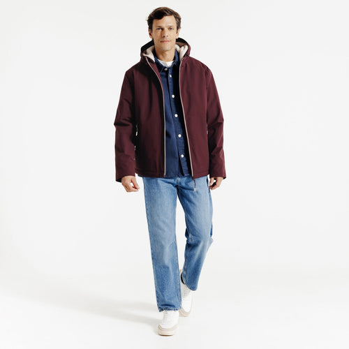 Blouson à capuche doublé en sherpa - 2