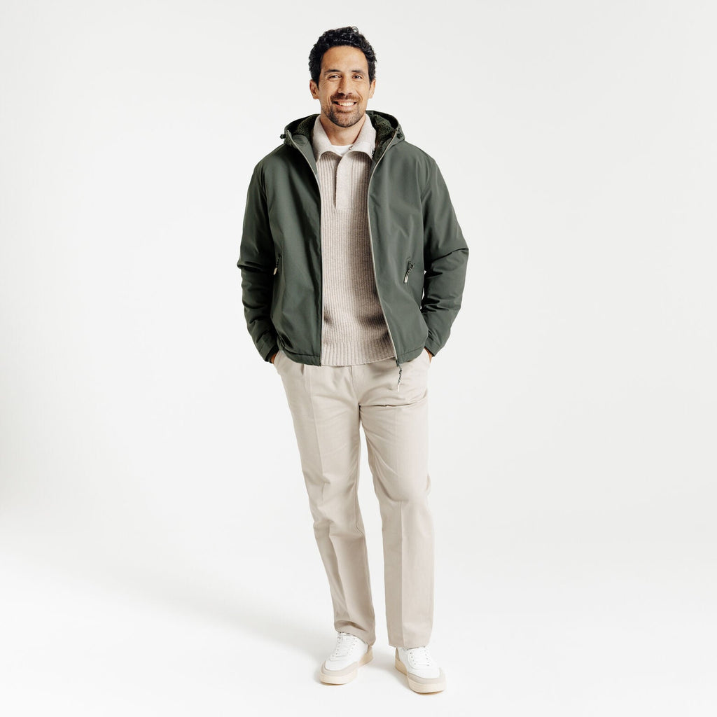 Blouson à capuche doublé en sherpa - 2