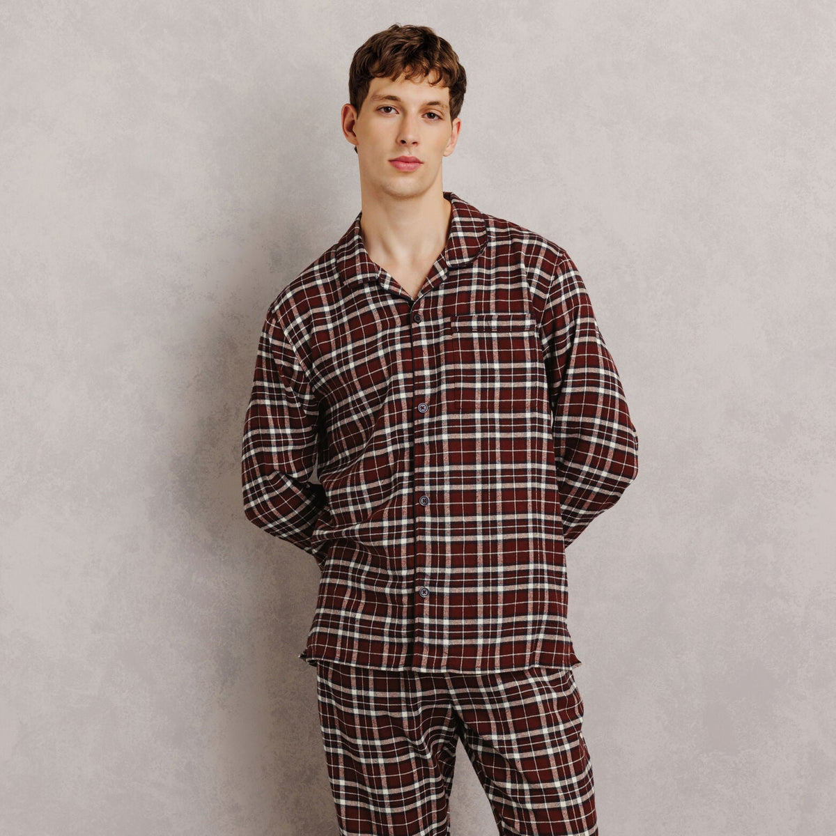 Ensemble pyjama en flanelle à carreaux - 2