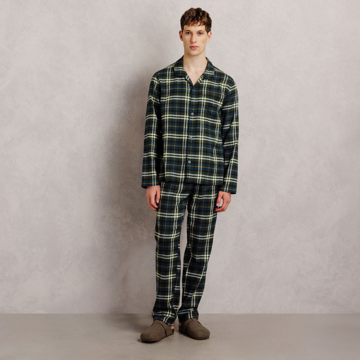 Ensemble pyjama en flanelle à carreaux - 1