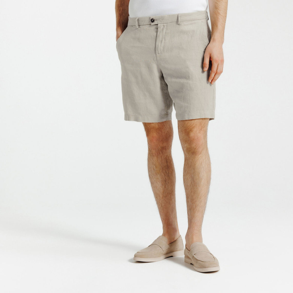 Bermuda chino 100% lin - 1