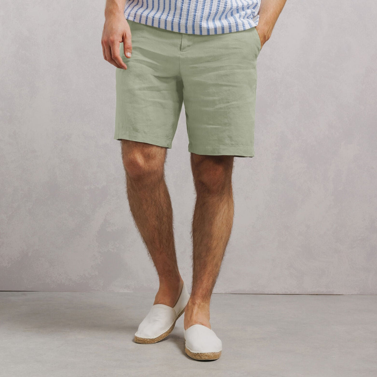 Bermuda chino 100% lin - 1