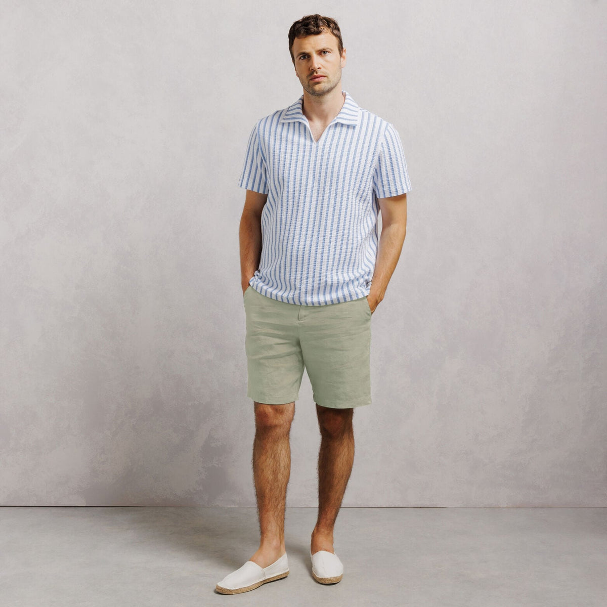 Bermuda chino 100% lin - 2