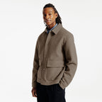 Blouson col chemise pressionné - 1