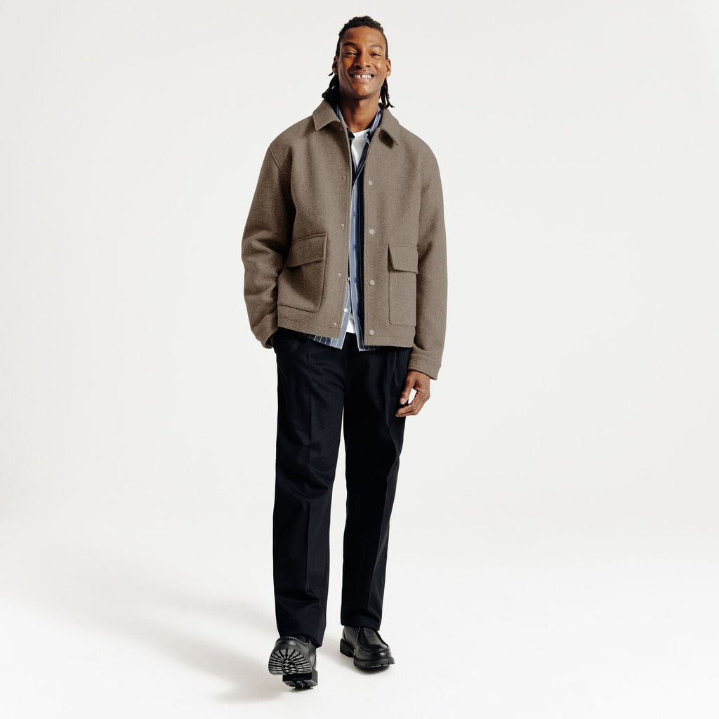 Blouson col chemise pressionné - 2