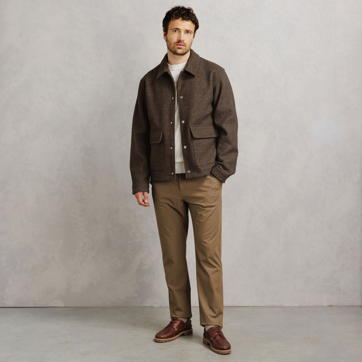 Blouson col chemise pressionné - 2