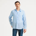 Chemise 100% lin regular unie - 1