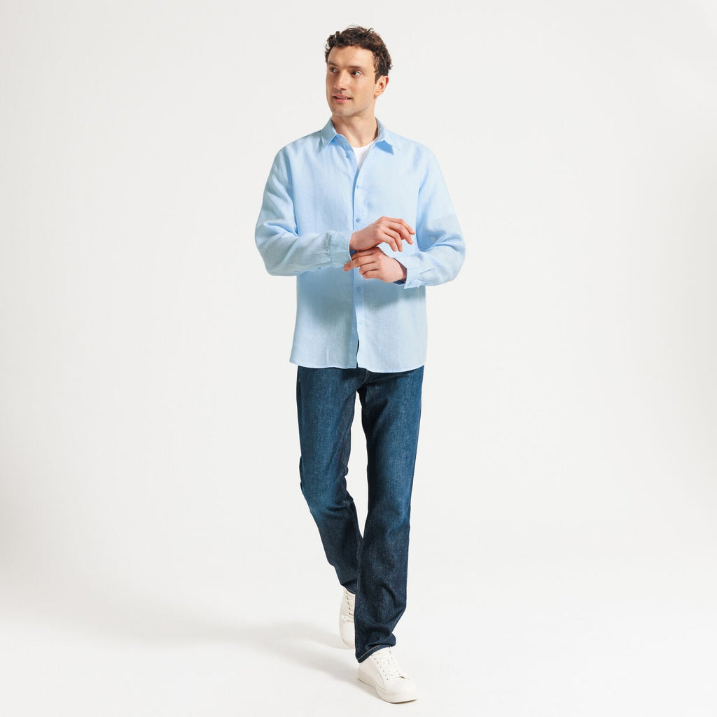 Chemise 100% lin regular unie - 2