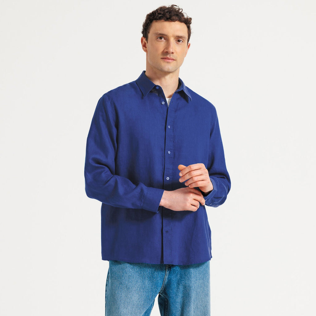 Chemise 100% lin regular unie - 1