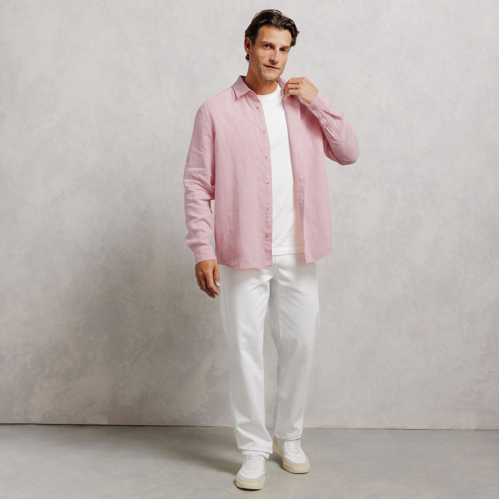Chemise 100% lin regular unie - 2