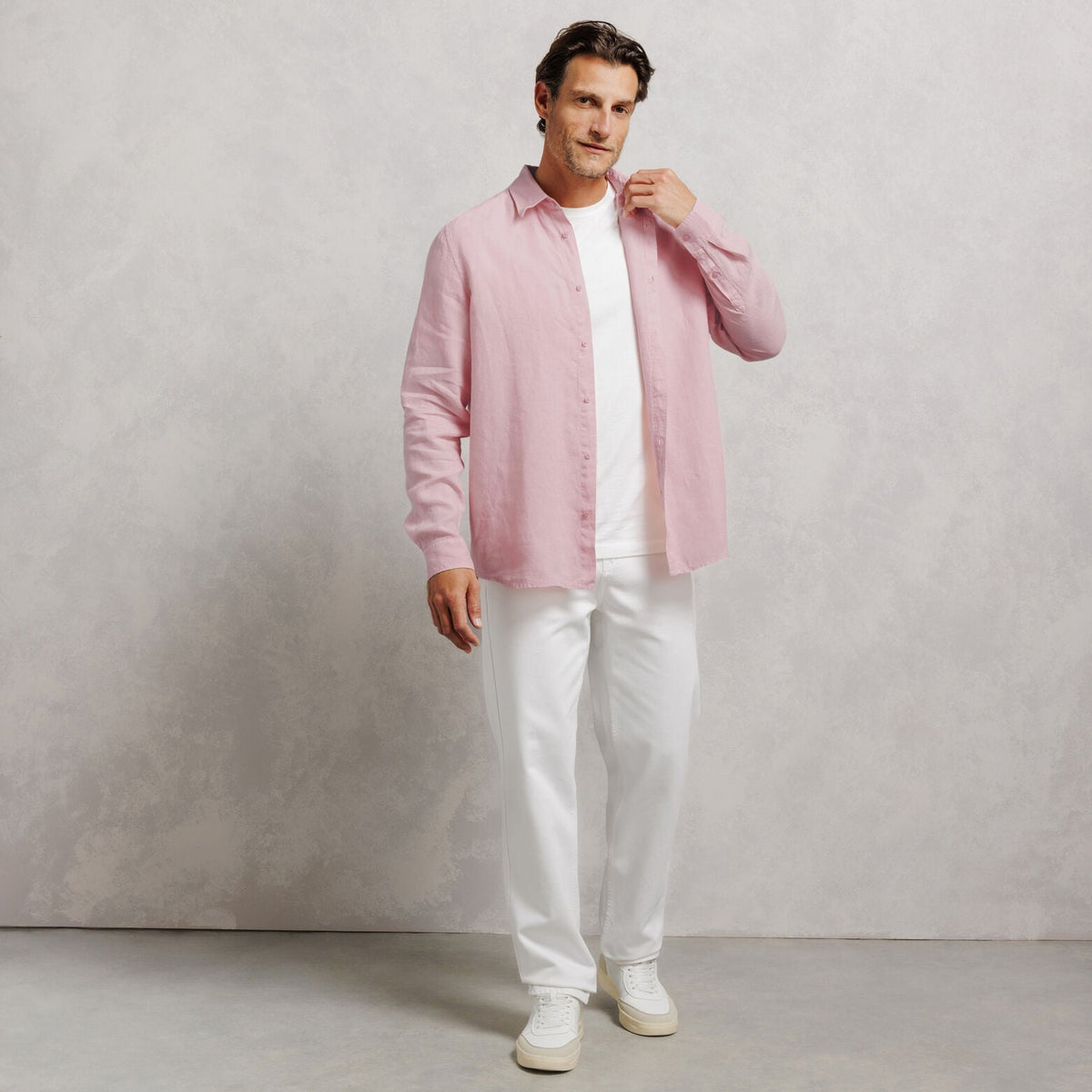 Chemise 100% lin regular unie - 2