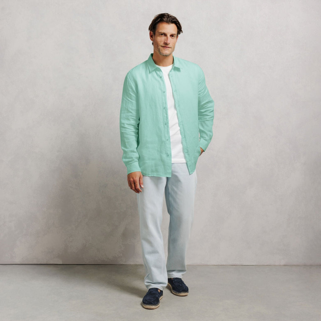 Chemise 100% lin regular unie - 2