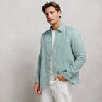 Chemise 100% lin regular unie - 1