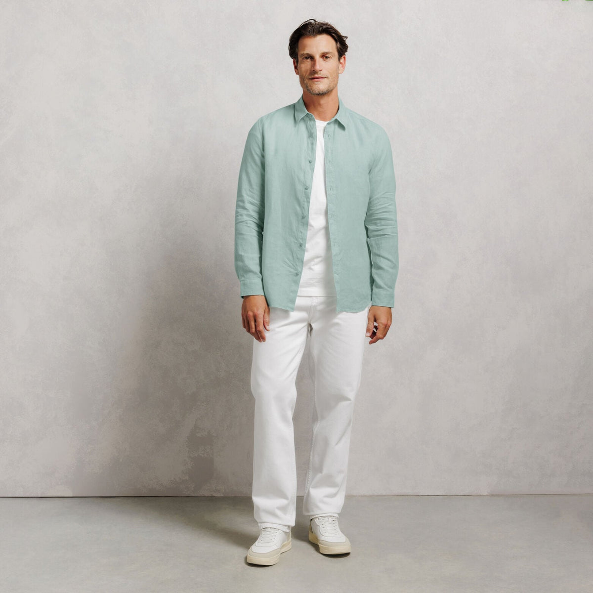 Chemise 100% lin regular unie - 2