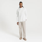 Chemise col mao 100% lin unie - 2