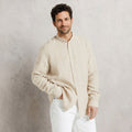 Chemise col mao 100% lin unie - 1