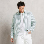 Chemise 100% lin rayée - 1