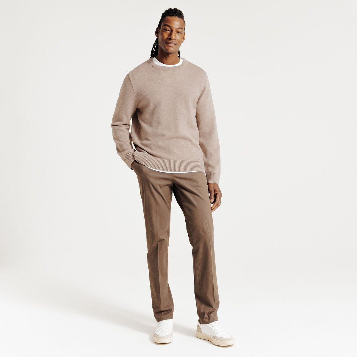 Pull laine col rond Made In France - 2