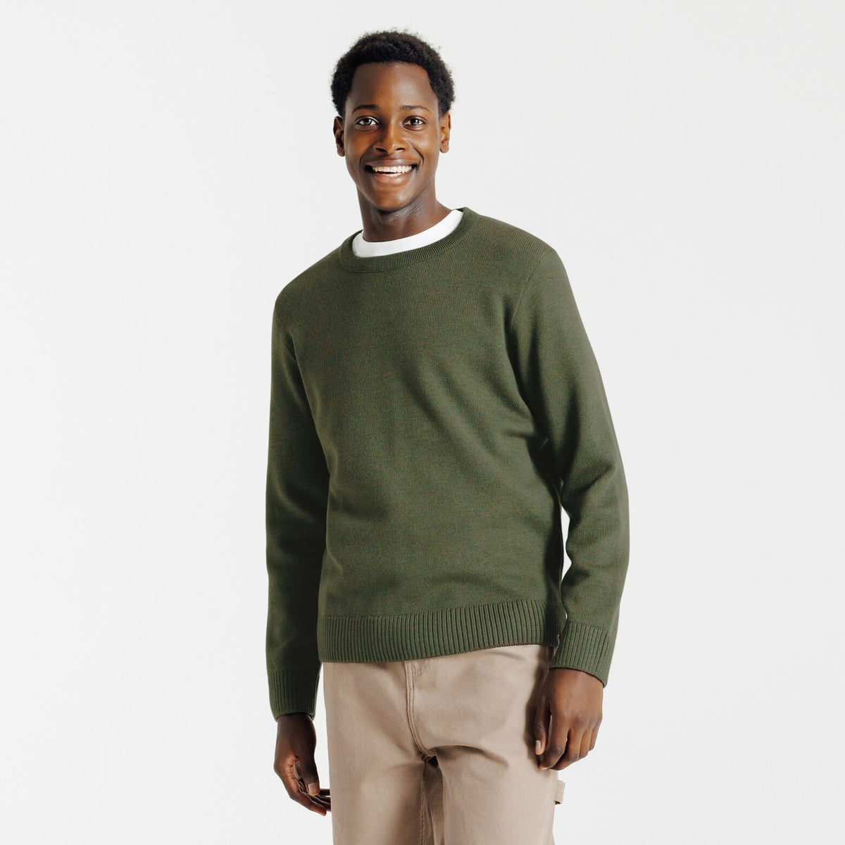 Pull laine col rond Made In France - 1