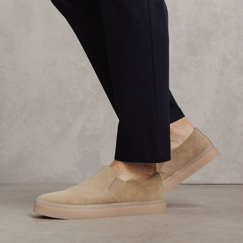 Tennis sans lacet en cuir - 1
