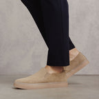 Tennis sans lacet en cuir - 1