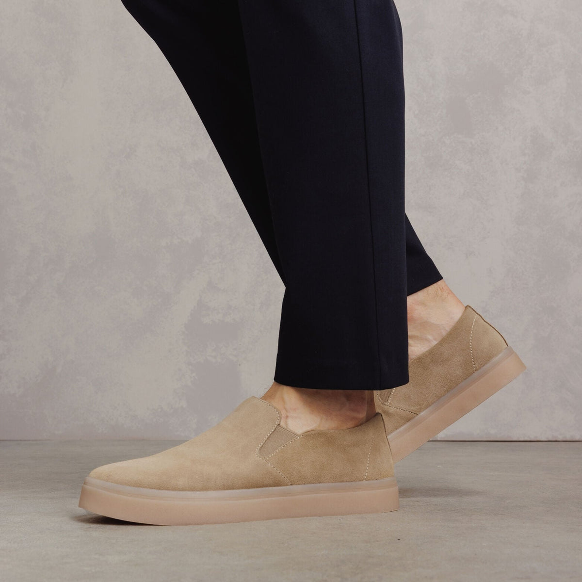 Tennis sans lacet en cuir - 1