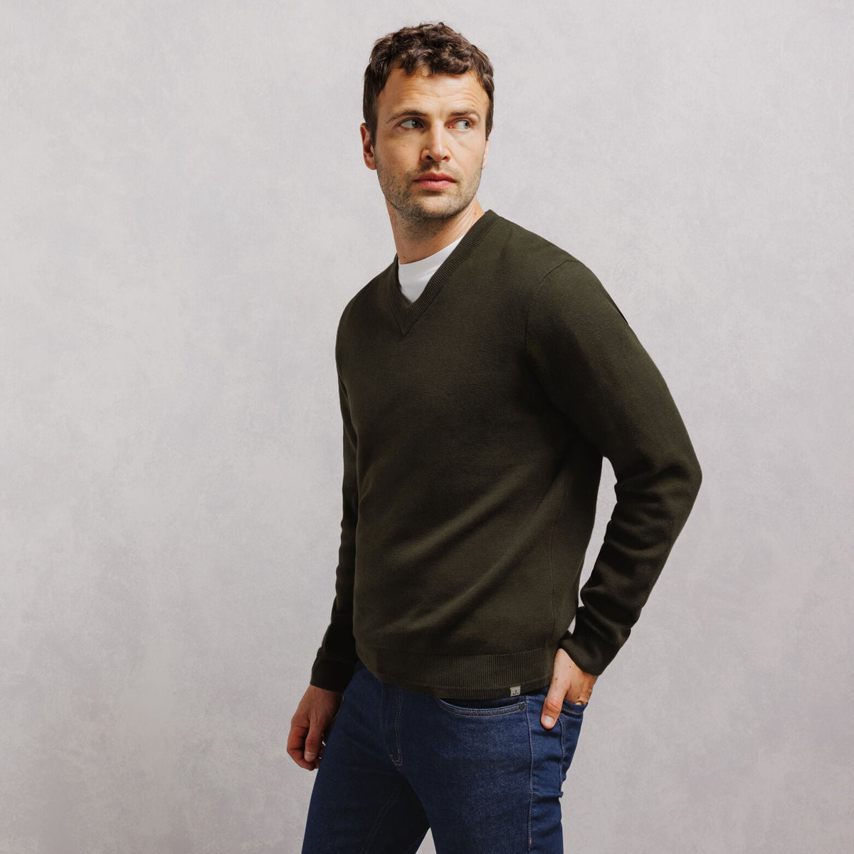 Pull col v  le parfait by JULES  - 1