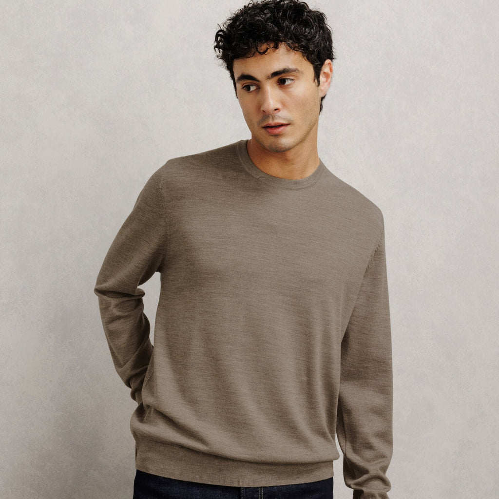 Pull col rond 100% mérinos - 1