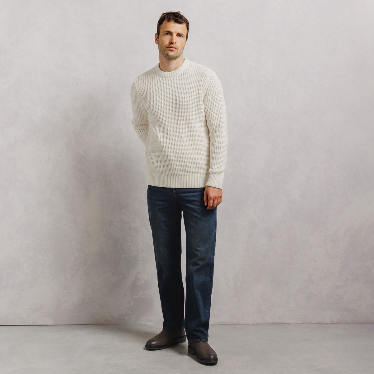 Pull col rond point fantaisie en chenille - 2
