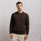 Pull col rond point fantaisie en chenille - 1