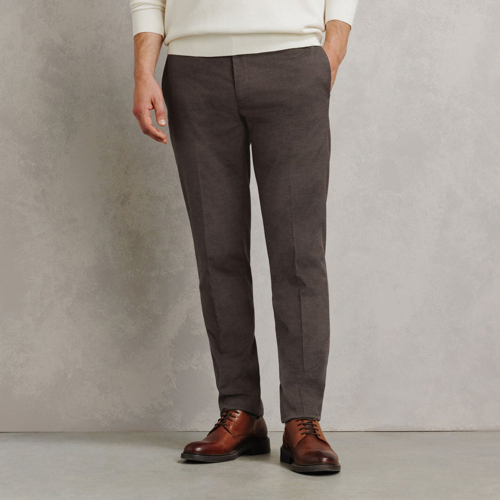 Pantalon de costume slim pied de puce - 1