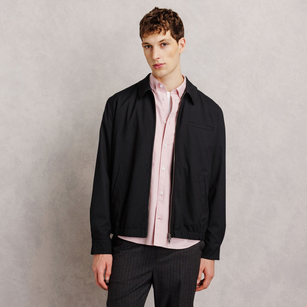 Veste zippée col chemise - 1