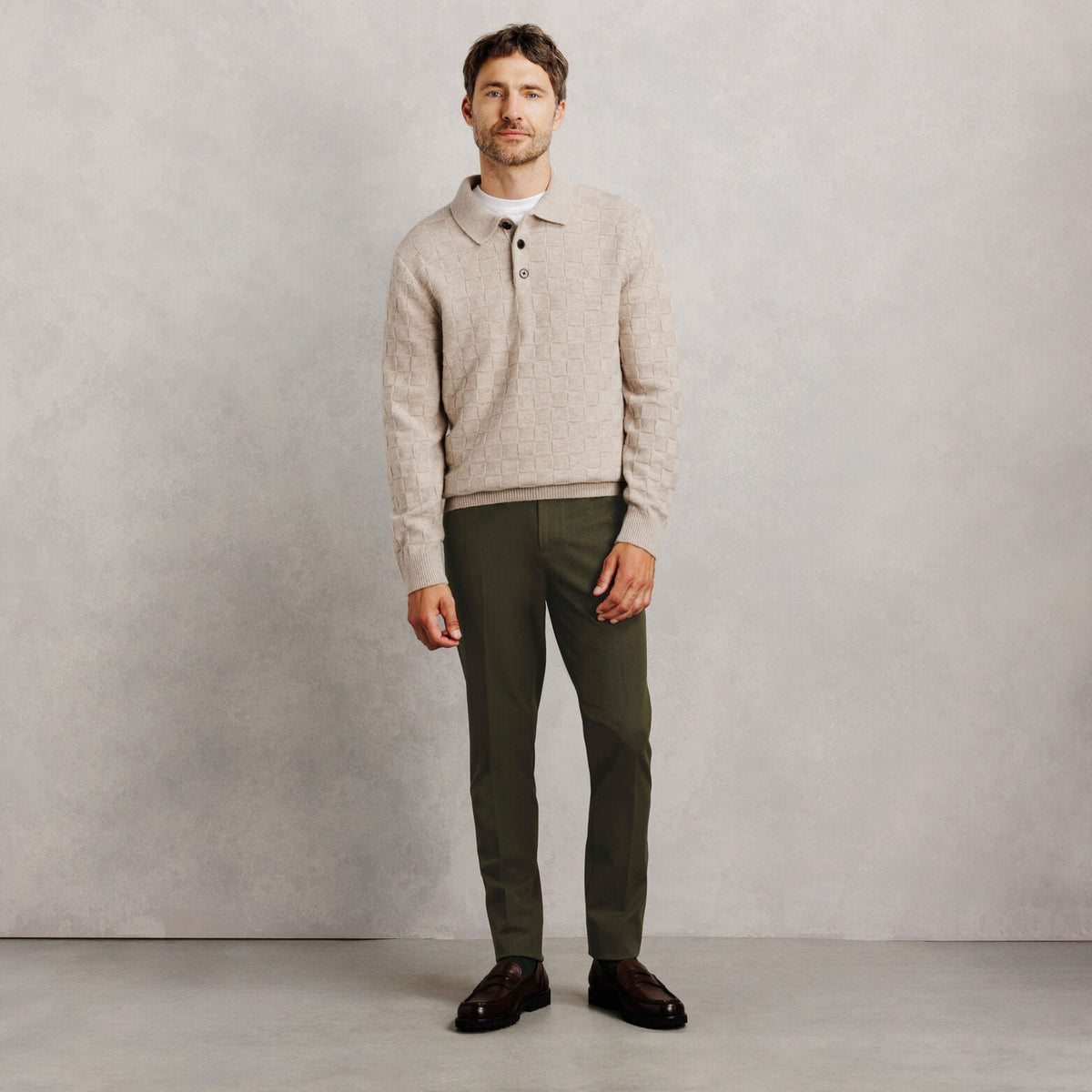 Pantalon chino slim en flanelle - 2