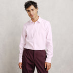 Chemise 100% coton slim sans repassage texturée - 1