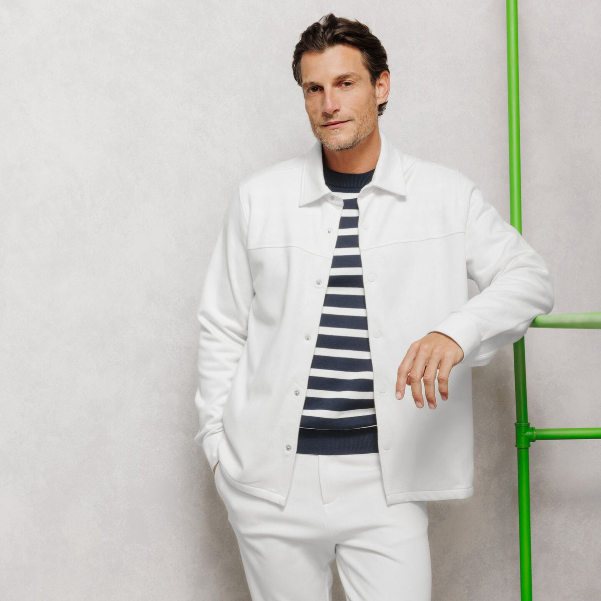 Surchemise 100% coton unie - 1