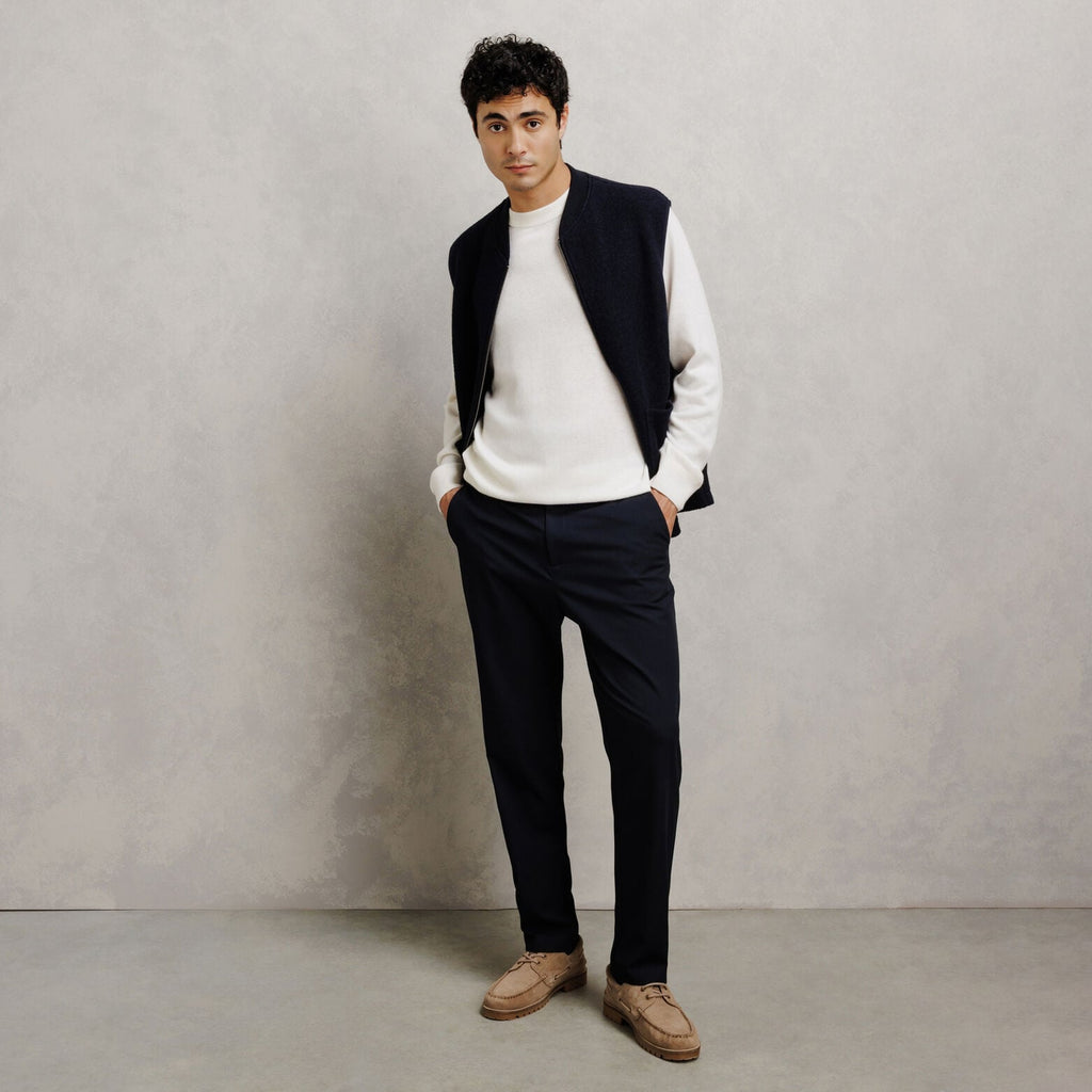 Gilet zippé sans manches 100% laine - 2