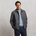 Veste tissage twill col chemise - 1
