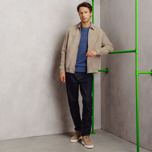 Blouson 100% cuir col chemise - 2