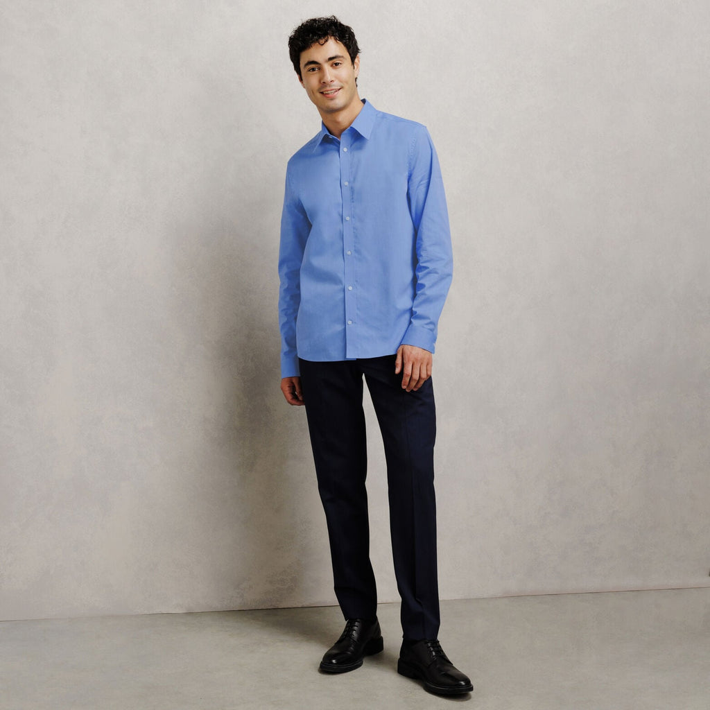Chemise 100% coton slim unie - 2