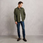 Chemise regular col français à carreaux - 2