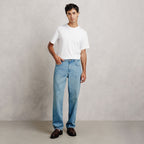 Jean loose RE-JEAN délavé 100% coton - 2