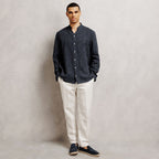 Chemise 100% lin col mao regular rayée - 2